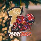 Ducati Lenovo Team x Marc Márquez Custom Shape 2-sided Acrylic Ornament – TANTN17111