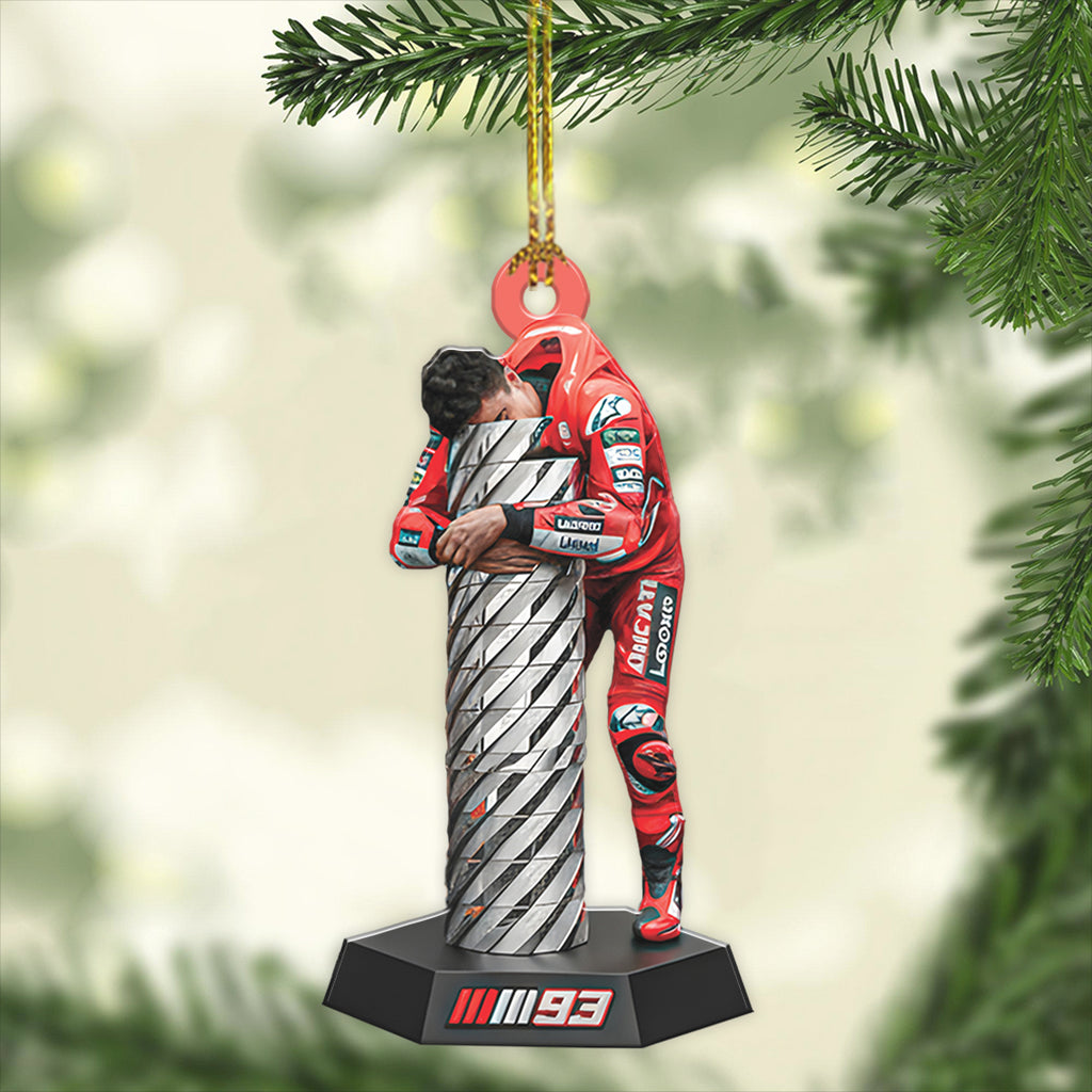 Ducati Lenovo Team x Marc Márquez Custom Shape 2-sided Acrylic Ornament – TANTN17887