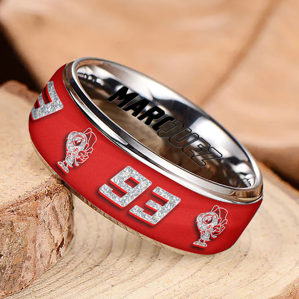 Ducati Lenovo Team x Marc Márquez Custom Alloy Ring – HOATT13237