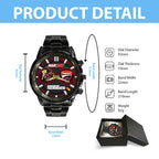 Ducati Lenovo Team x Marc Márquez 2025 World Champion Black Stainless Steel Watch – HOATT13653