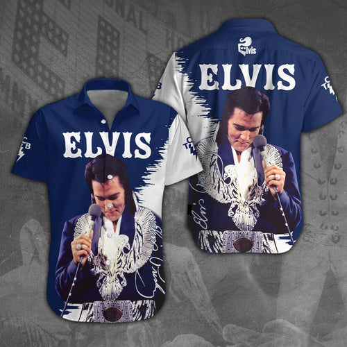 Elvis Presley Short Sleeve Button-Down Shirt – NGHIAVT 0145