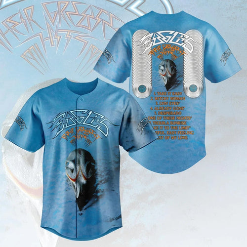 Eagles Band Their Greatest Hits 50th Anniversary Baseball Jersey – HOATT21581