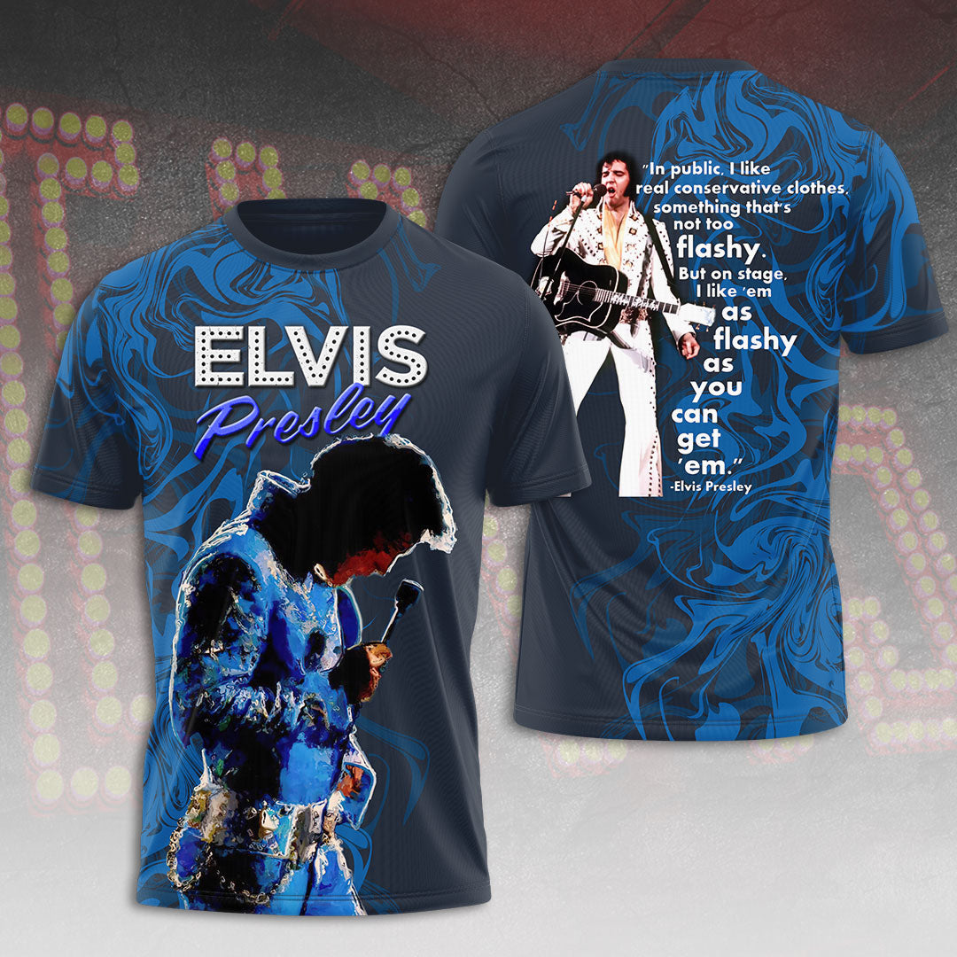 Elvis Presley Short Sleeve Button-Down Shirt – VANDH 889