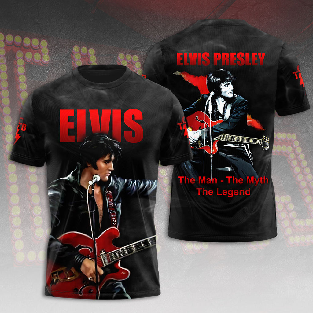 Elvis Presley Short Sleeve Button-Down Shirt – ANHNV 1884