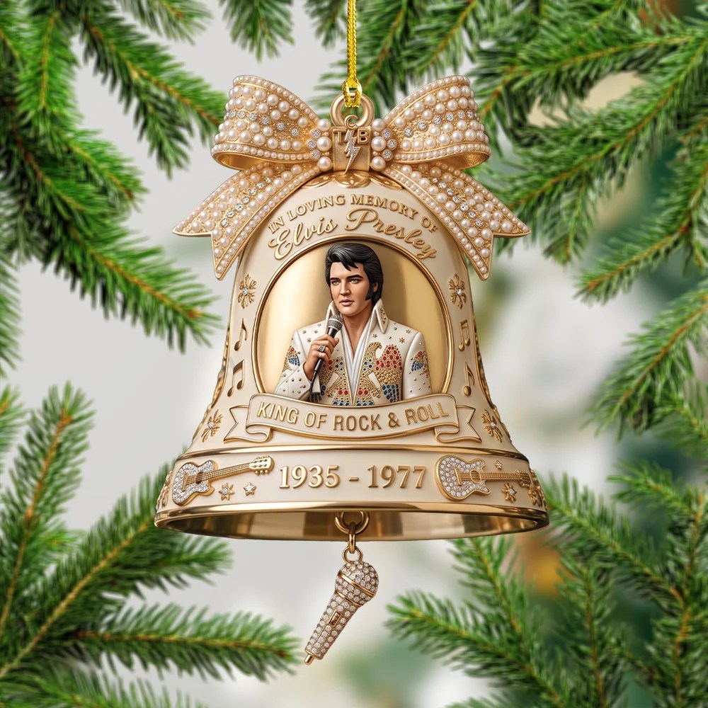 Elvis Presley Custom Shape 2-side Printed Acrylic Ornament – TMTHU9748