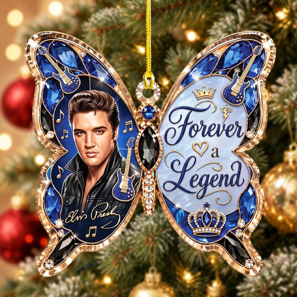 Elvis Presley Custom Shape 2-side Printed Acrylic Ornament – TMTHU9948