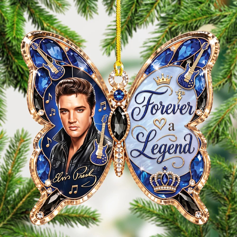 Elvis Presley Custom Shape 2-side Printed Acrylic Ornament – TMTHU9948