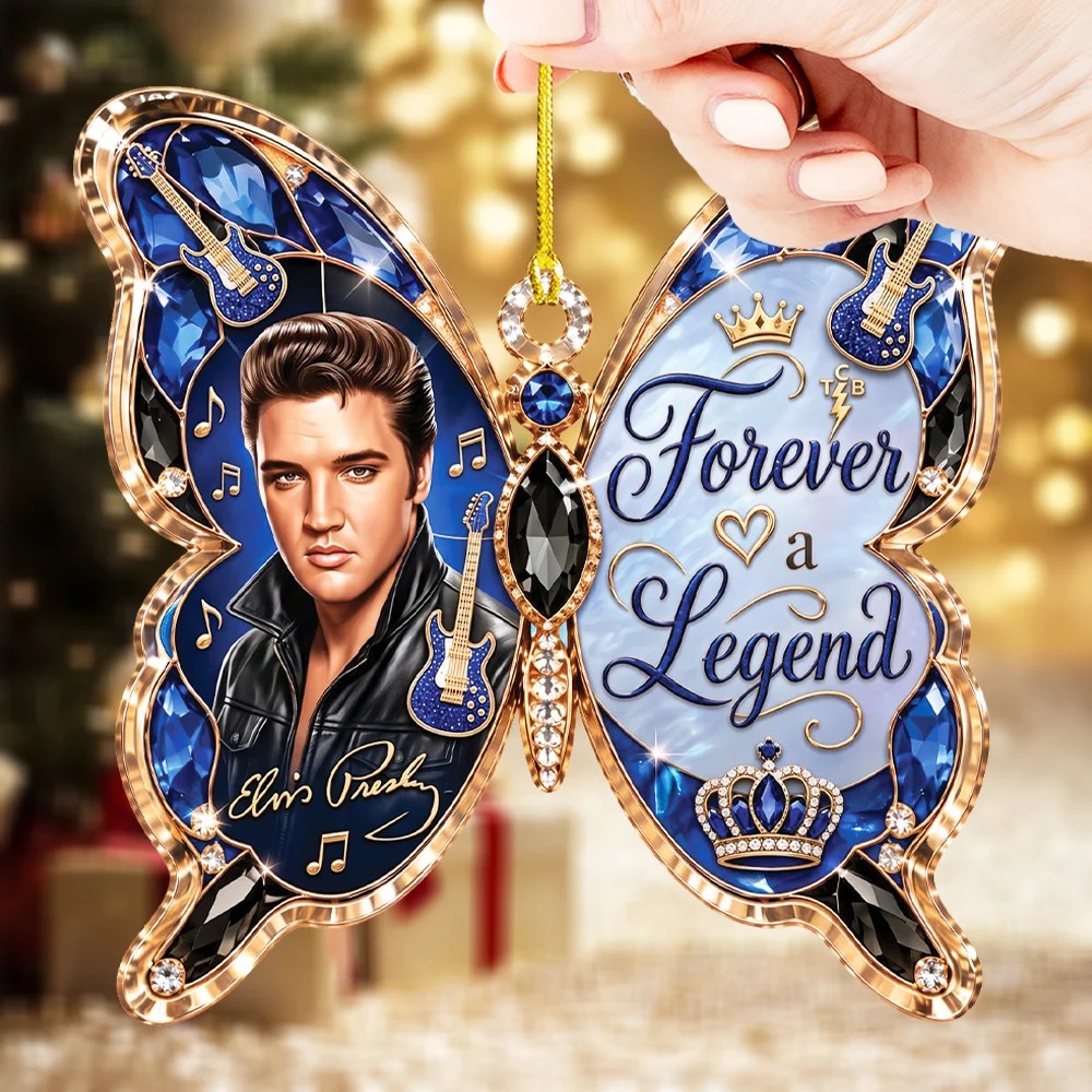 Elvis Presley Custom Shape 2-side Printed Acrylic Ornament – TMTHU9948