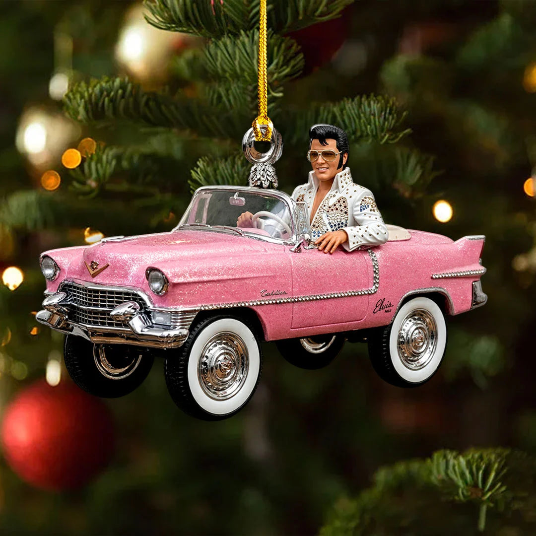 Elvis Presley Custom Shape 2-side Printed Acrylic Ornament – HOATT21360