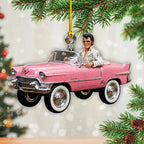 Elvis Presley Custom Shape 2-side Printed Acrylic Ornament – HOATT21360