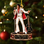 Elvis Presley Custom Shape 2-side Printed Acrylic Ornament – HOATT21361