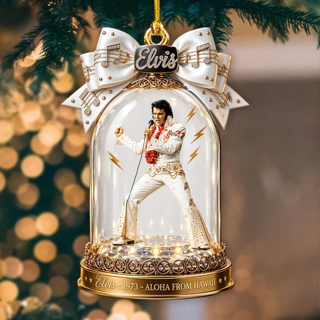Elvis Presley Custom Shape 2-side Printed Acrylic Ornament – HOATT21460