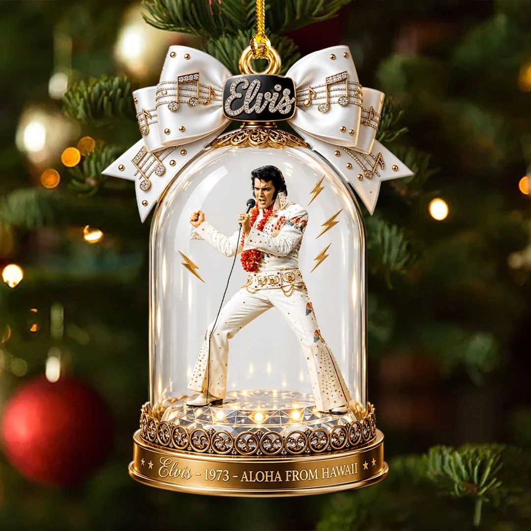 Elvis Presley Custom Shape 2-side Printed Acrylic Ornament – HOATT21460