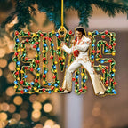 Elvis Presley Custom Shape 2-side Printed Acrylic Ornament – HOATT21543