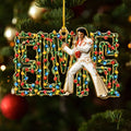 Elvis Presley Custom Shape 2-side Printed Acrylic Ornament – HOATT21543