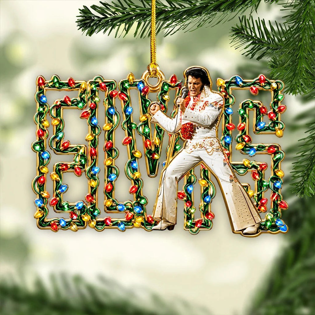 Elvis Presley Custom Shape 2-side Printed Acrylic Ornament – HOATT21543
