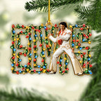 Elvis Presley Custom Shape 2-side Printed Acrylic Ornament – HOATT21543