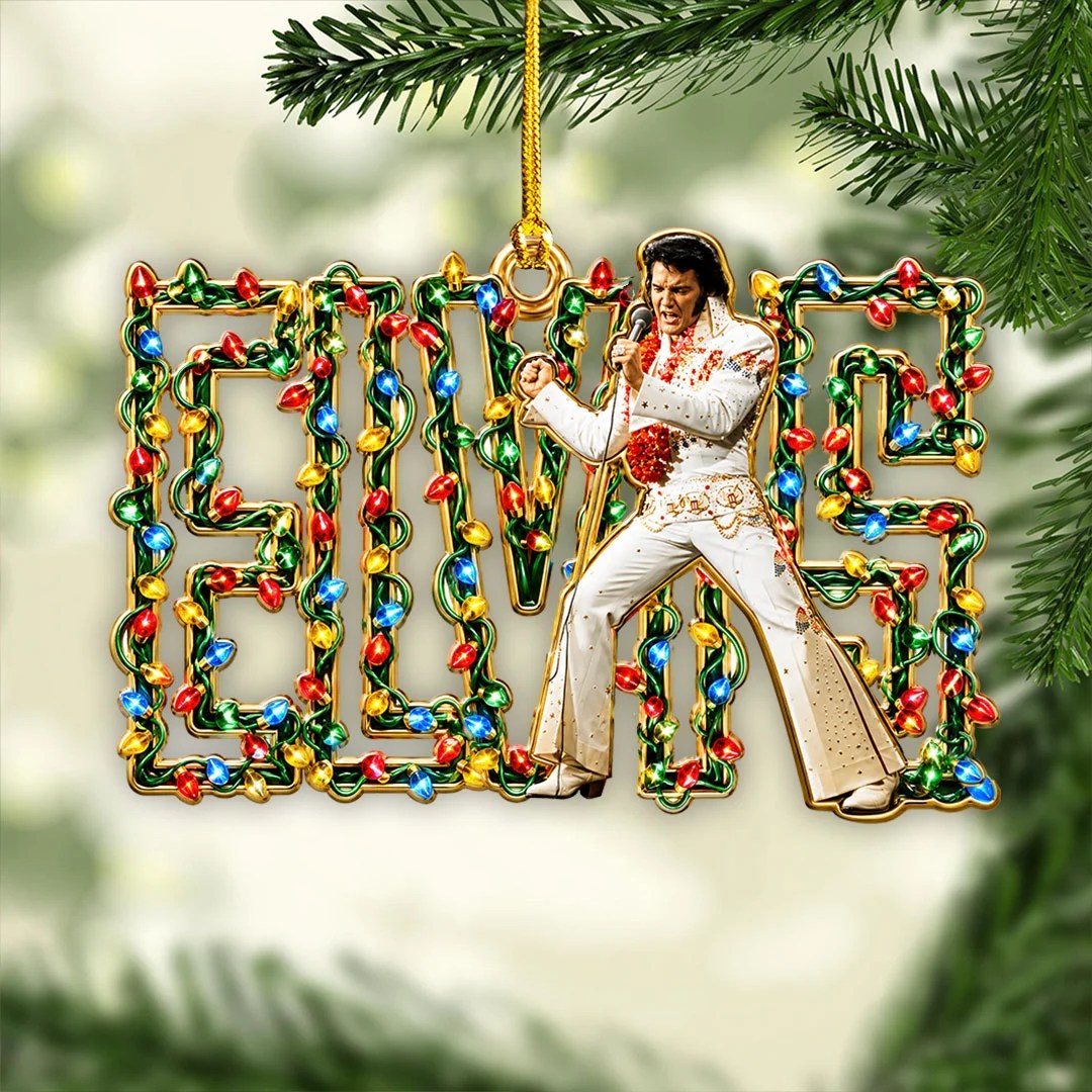 Elvis Presley Custom Shape 2-side Printed Acrylic Ornament – HOATT21543
