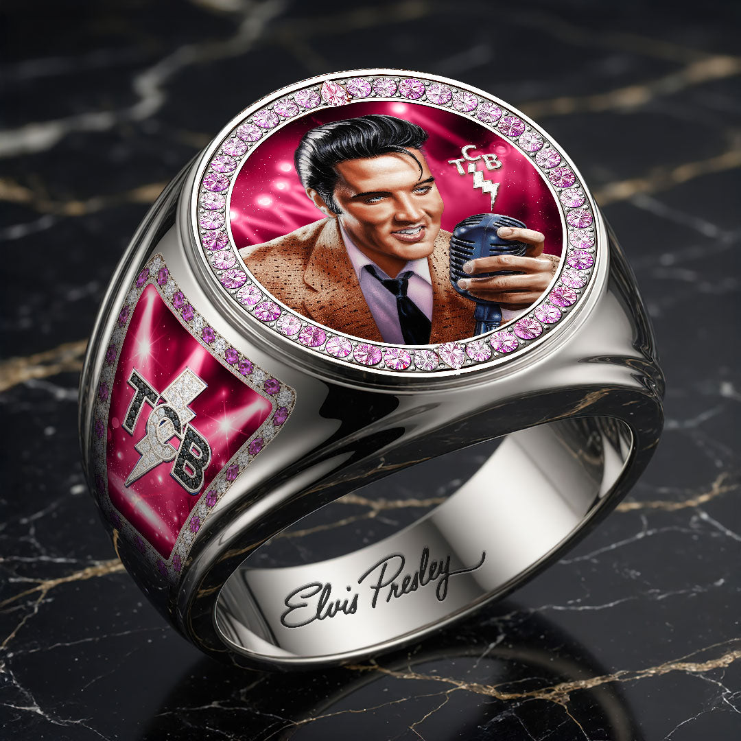 Elvis Presley 3D Engraved Ring – HOATT19096