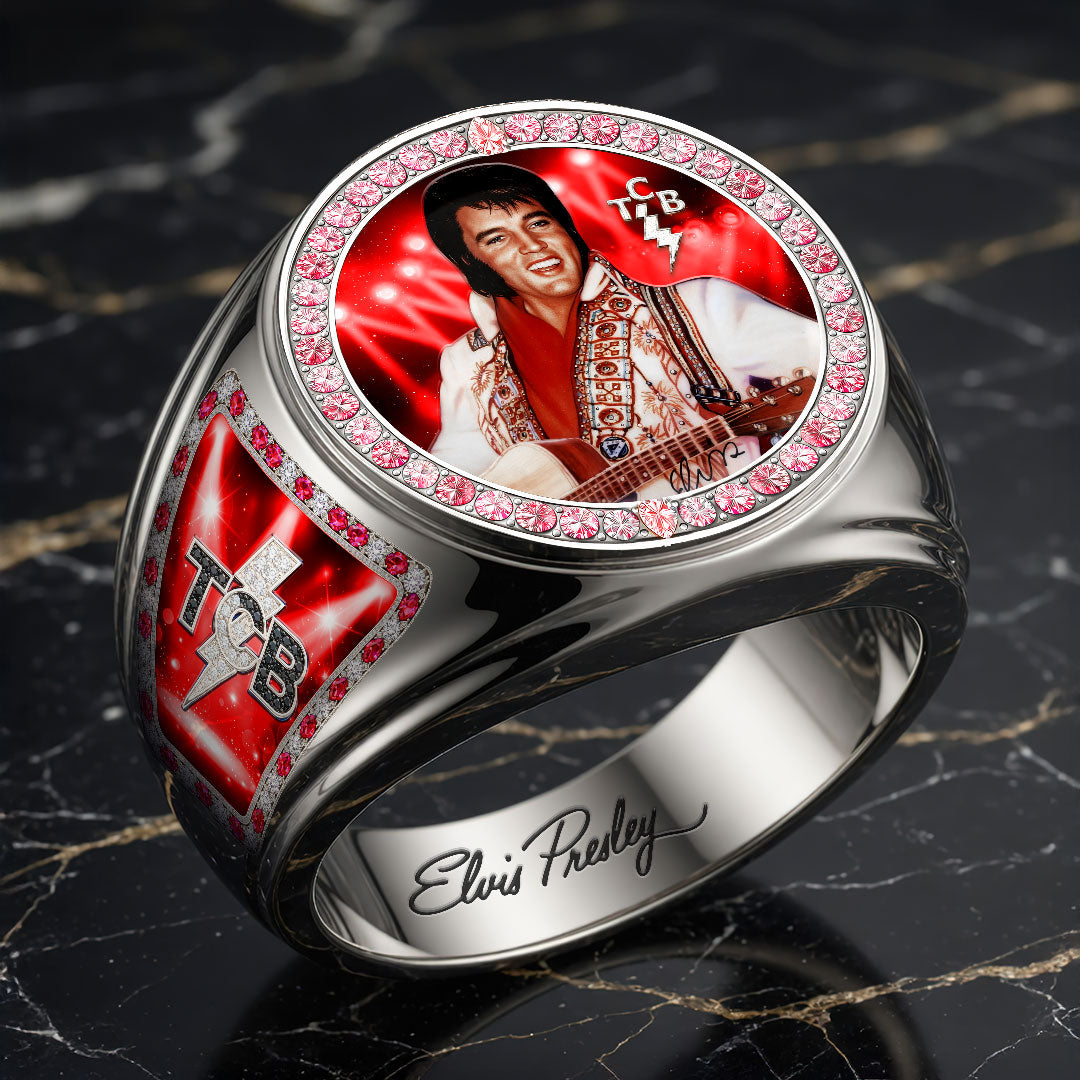 Elvis Presley 3D Engraved Ring – HOATT19241