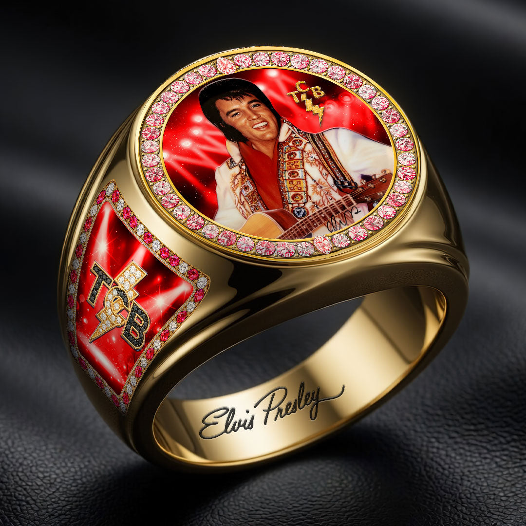Elvis Presley 3D Engraved Ring – HOATT19241