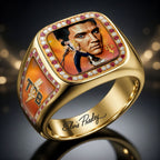 Elvis Presley 3D Engraved Ring – HOATT19292
