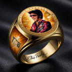 Elvis Presley 3D Engraved Ring – HOATT19335