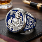 Elvis Presley 3D Engraved Ring – TMTHU9395
