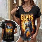 Elvis Presley Short Sleeve Button-Down Shirt – VANDH 889