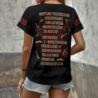 Elvis Presley 3D Women's V-Neck T-Shirt – GNE6834