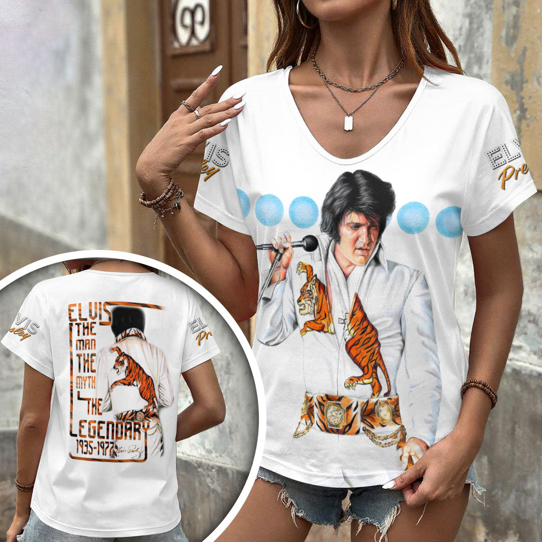 Elvis Presley Short Sleeve Button-Down Shirt – ANHNV 1859