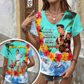 Elvis Presley 3D Women's V-Neck T-Shirt – HOATT18208