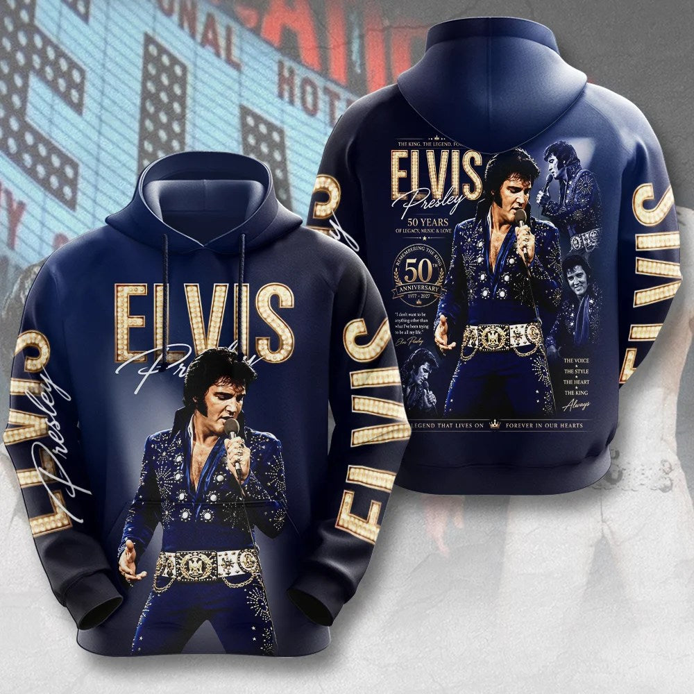 Elvis Presley 50th Anniversary 2027 3D Apparel – MAITM15386