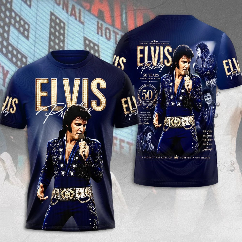 Elvis Presley 50th Anniversary 2027 3D Apparel – MAITM15386