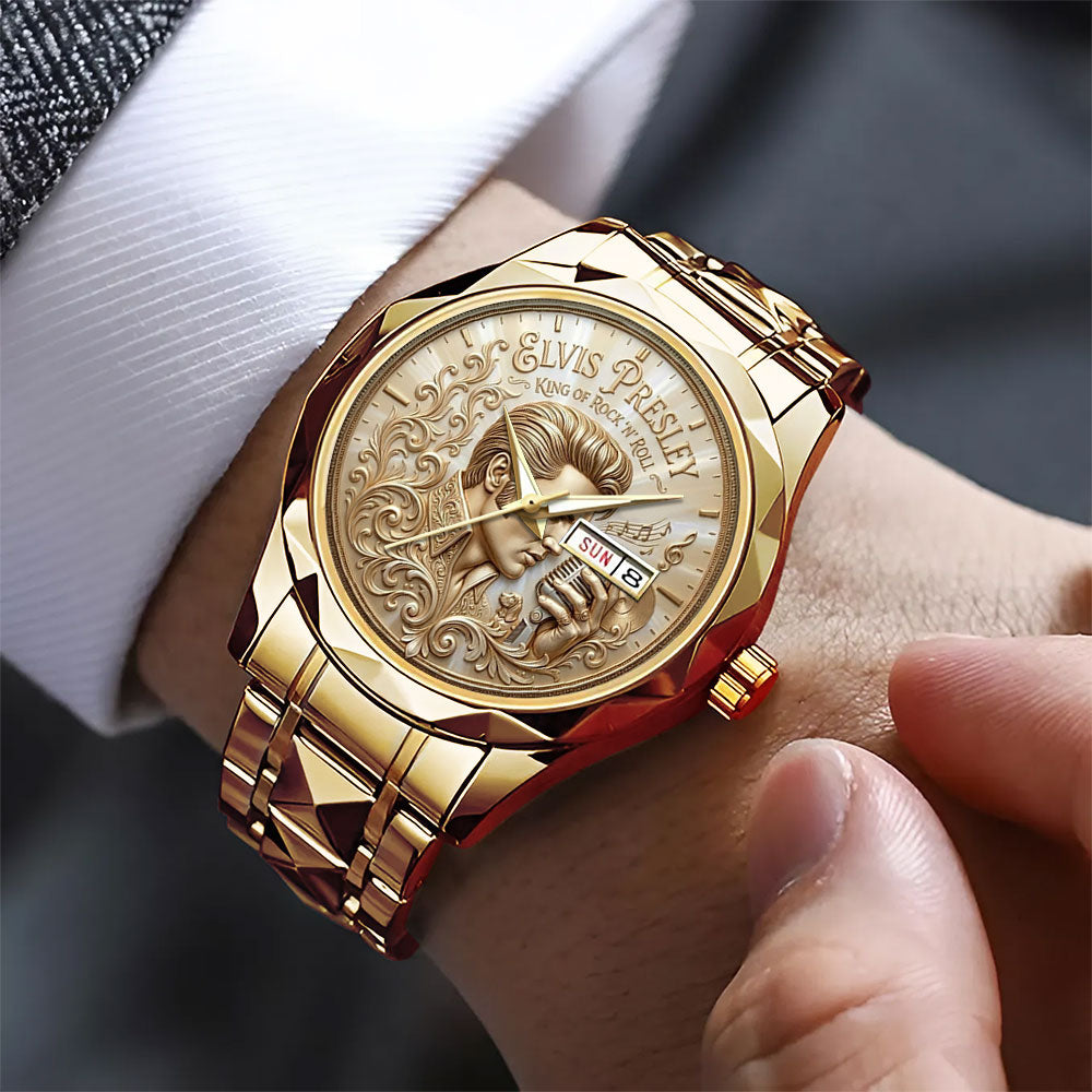 Elvis Presley Alloy Luxury Quartz Watch – TMTHU7186