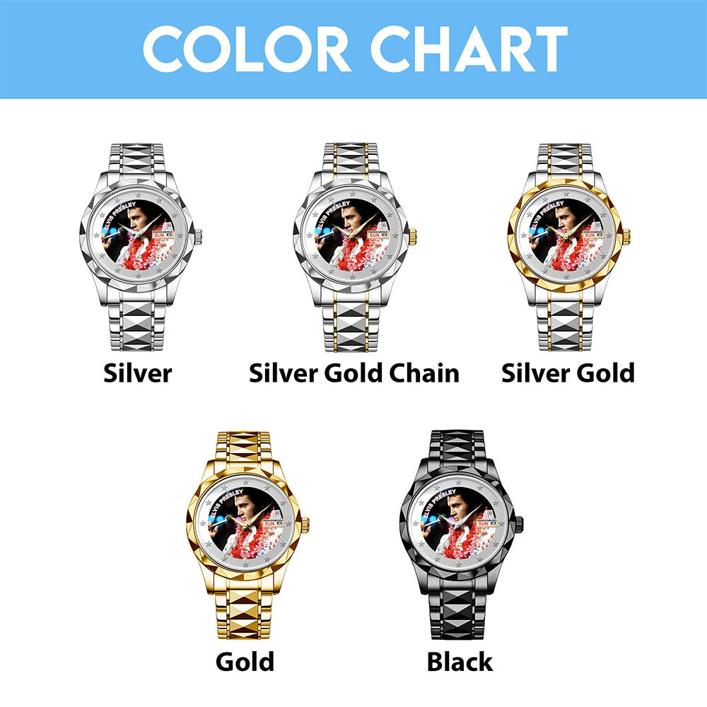 Elvis Presley Alloy Luxury Quartz Watch – MAITM12682