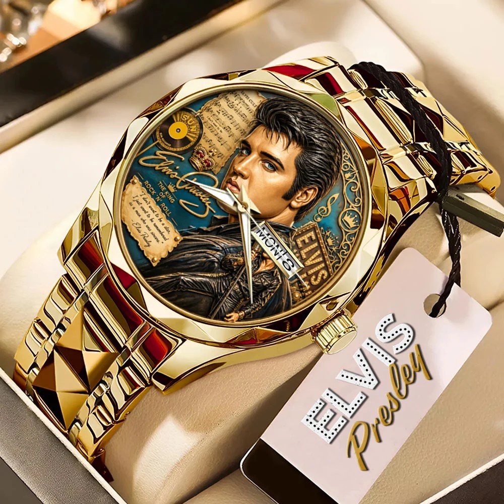 Elvis Presley Alloy Luxury Quartz Watch – MAITM15339