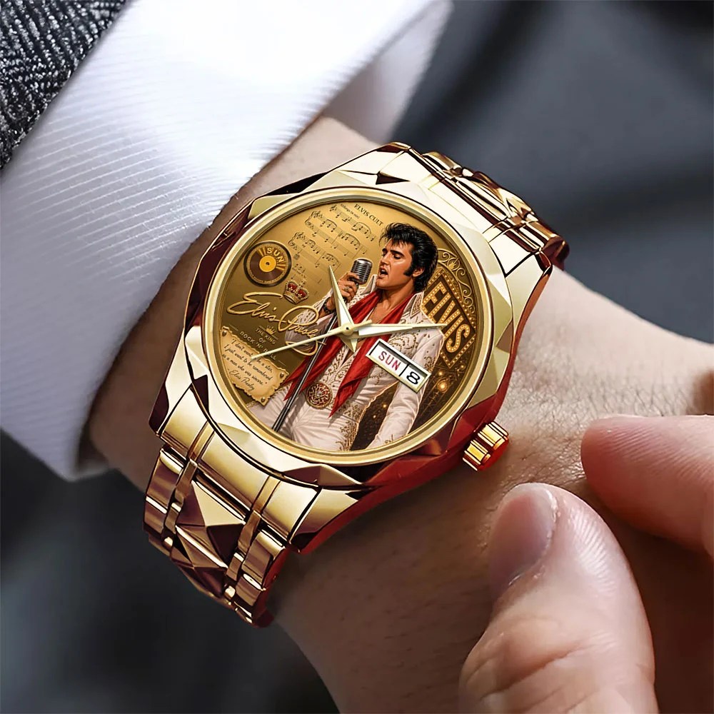 Elvis Presley Alloy Luxury Quartz Watch – MAITM15342