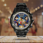 Elvis Presley Black Stainless Steel Watch – TMTHU6502