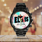 Elvis Presley Black Stainless Steel Watch – GNE 253