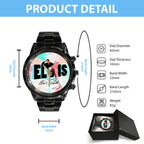 Elvis Presley Black Stainless Steel Watch – GNE 253