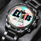 Elvis Presley Black Stainless Steel Watch – GNE 253