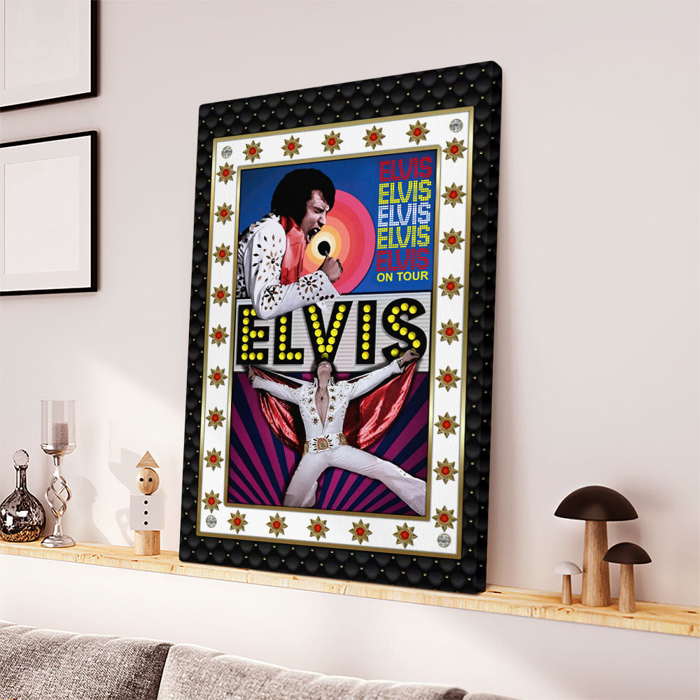 Elvis Presley Rectangle Canvas With Inner Frame – HOATT 8022