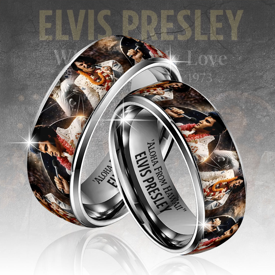 Elvis Presley 3D Engraved Ring – HOATT18318