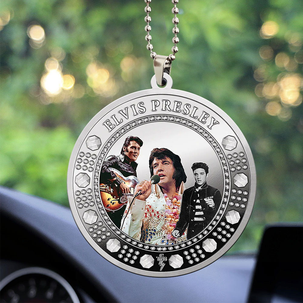 Elvis Presley Custom shape 2-sided Acrylic Car Ornament – MAITM12659