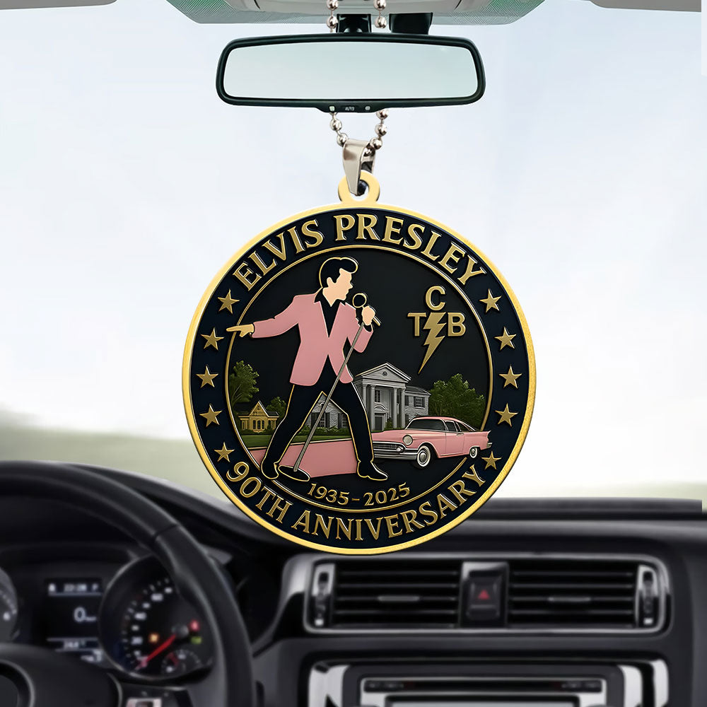 Elvis Presley Custom shape 2-sided Acrylic Car Ornament – MAITM12695