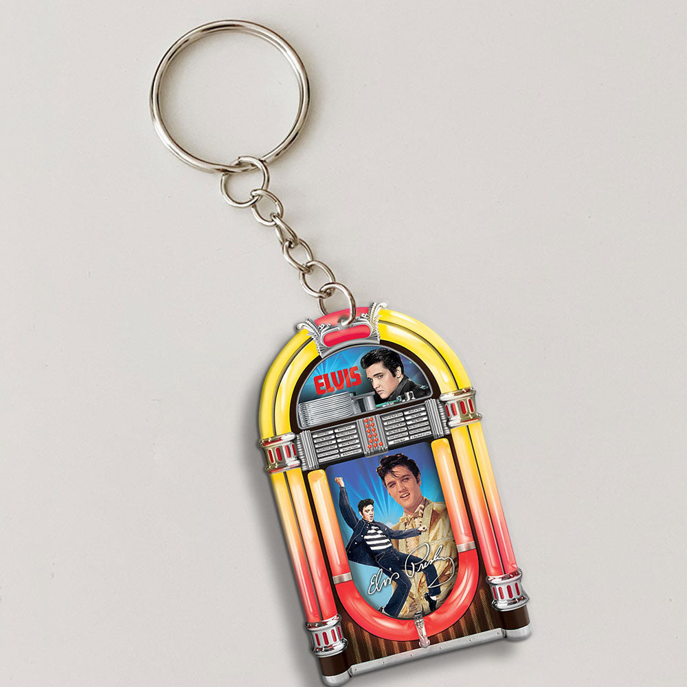 Elvis Presley Custom Shape 2-sided Keychain – MAITM15109