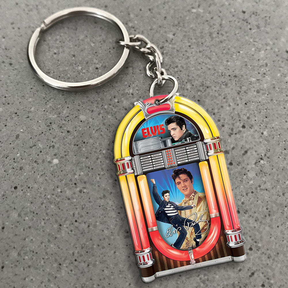 Elvis Presley Custom Shape 2-sided Keychain – MAITM15109