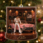 Elvis Presley Custom Shape 2-side Printed Acrylic Ornament – MAITM15298