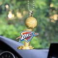 Oklahoma City Thunder 2025 NBA Champions Custom Shape 1-sided Acrylic Car Ornament – MAITM 11937